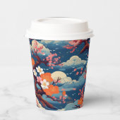 japanisches Kimono-Muster Pappbecher (Links)