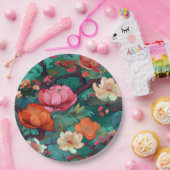 japanisches Kimono-Muster Pappteller (Party)