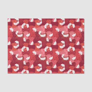 Japanisches Kimono Pattern Red Ginkgo Patchwork Seidenpapier