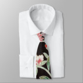 Japanisches KIMONO Textil, Blumenmuster Krawatte (Gebunden)