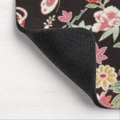 Japanisches KIMONO Textil, Blumenmuster Mousepad (Ecke)