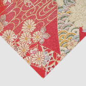 Japanisches KIMONO Textil, Blumenmuster Seidenpapier (Ausschnitt)