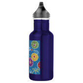 Japanisches KIMONO Textil, Blumenmuster Trinkflasche (Rechts)