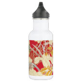 Japanisches KIMONO Textil, Blumenmuster Trinkflasche (Rechts)