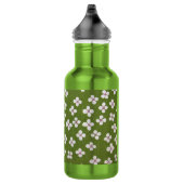 Japanisches KIMONO Textil, Floret Muster Edelstahlflasche (Rechts)