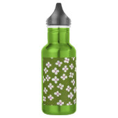 Japanisches KIMONO Textil, Floret Muster Edelstahlflasche (Links)