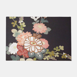 Japanisches KIMONO Textil, Floret Muster Fußmatte