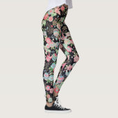 Japanisches KIMONO Textil, Floret Muster Leggings (Rechts)
