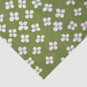 Japanisches KIMONO Textil, Floret Muster Seidenpapier (Ausschnitt)