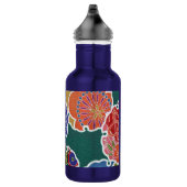 Japanisches KIMONO Textil, Floret Muster Trinkflasche (Rechts)