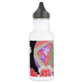 Japanisches KIMONO Textil, Floret Muster Trinkflasche (Links)
