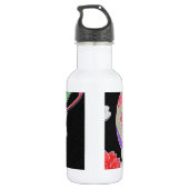 Japanisches KIMONO Textil, Floret Muster Trinkflasche (Rückseite)