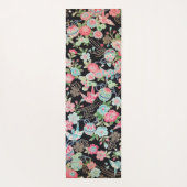 Japanisches KIMONO Textil, Floret Muster Yogamatte (Rückseite)