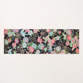 Japanisches KIMONO Textil, Floret Muster Yogamatte (Vorderseite (Horizontal))
