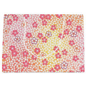 Japanisches KIMONO Textil, Kirschblütenmuster Große Geschenktüte (Vorderseite)