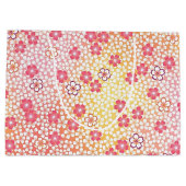 Japanisches KIMONO Textil, Kirschblütenmuster Große Geschenktüte (Rückseite)