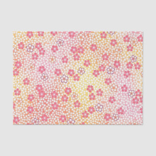 Japanisches KIMONO Textil, Kirschblütenmuster Seidenpapier