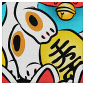Japanisches Kimonomustergewebe Stoff (Nahaufnahme)