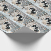 Japanisches Kinn Let It Snow Weihnachten Geschenkpapier (Ecke)