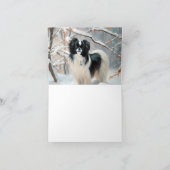 Japanisches Kinn Let It Snow Weihnachten Karte (Innenseite)