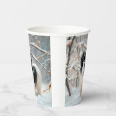 Japanisches Kinn Let It Snow Weihnachten Pappbecher (Rechts)