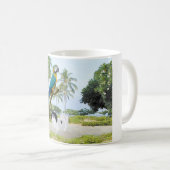 Japanisches Kino und Macaw Kaffeetasse (VorderseiteRechts)