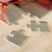 Japanisches kleines Mädchen, das einen Kimono Puzzle (Seite)