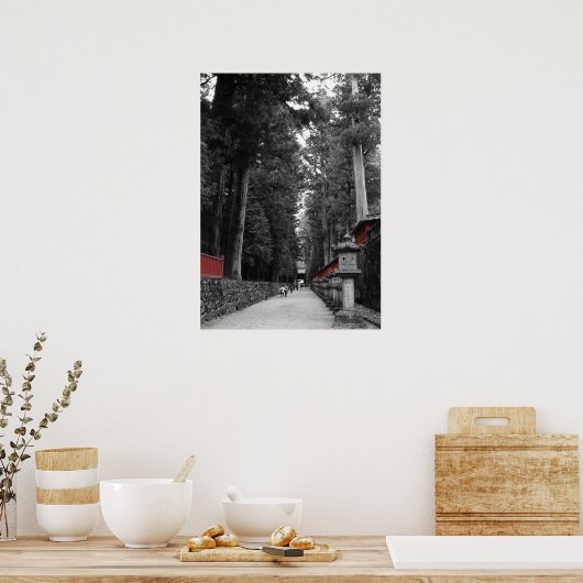 Japanisches Kloster Poster (Küche)