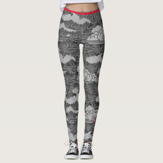 JAPANISCHES KLOUDPATTER MIT HUMMINGBIRD-LEGGINGS LEGGINGS