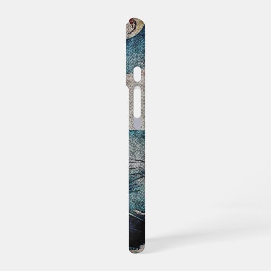 japanisches Koi Fish Moonlit Leap Kunstwerk iPhone 16 Hülle (Linke Seite)