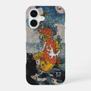 japanisches Koi Fish Moonlit Leap Kunstwerk iPhone 16 Hülle