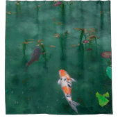 Japanisches Koi Fish Nature Foto Duschvorhang (Vorderseite)