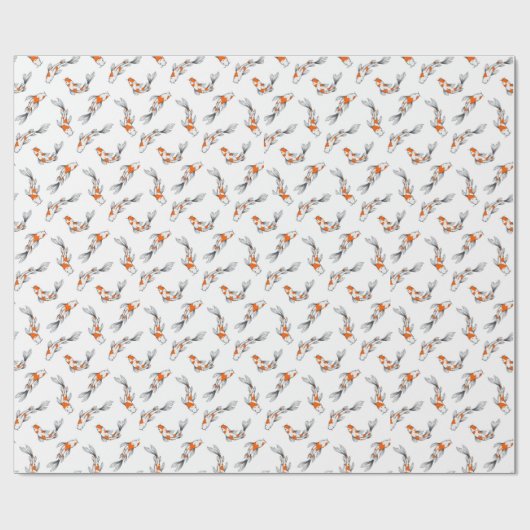 Japanisches Koi-Geschenkpapier Geschenkpapier (Flach)