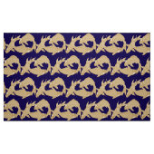 Japanisches Koi-Goldfisch-Friesmuster Stoff (Fat Quarter (45,7 x 55,9 cm))