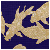 Japanisches Koi-Goldfisch-Friesmuster Stoff (Nahaufnahme)