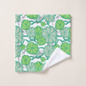 Japanisches Koi Pond Bath Handtuch Set (Waschlappen)