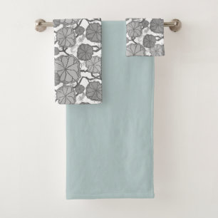 Japanisches Koi Pond Bath Handtuch Set