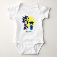 Japanisches Kokeshi-Puppenname Baby Girl Shirt
