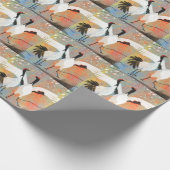 Japanisches Kran-Foto-Glanz-Verpackungs-Papier Geschenkpapier (Ecke)