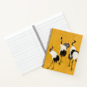 Japanisches Kranartuchmuster Notizblock (Innenseite)