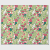 Japanisches Kranmuster Geschenkpapier (Flach)