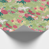 Japanisches Kranmuster Geschenkpapier (Ecke)