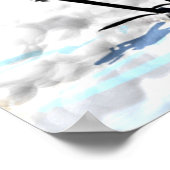 Japanisches Kranposter Poster (Ecke)