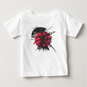 "Japanisches Krieger-Kunst-T-Shirt – Samurai in ro Baby T-shirt