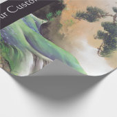 Japanisches Kunstgewohnheits-Packpapier Geschenkpapier (Ecke)