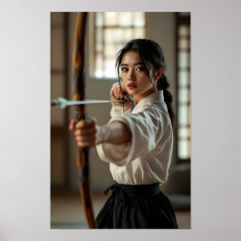 Japanisches Kyudo Der Weg Des Bogens Poster