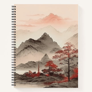 Japanisches LandschaftsNotebook Notizblock