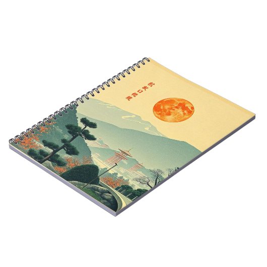Japanisches LandschaftsNotebook Notizblock (Linke Seite)