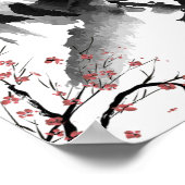 Japanisches Landschaftspopster Poster (Ecke)