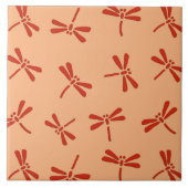 Japanisches Libellen-Muster, Mandarine Fliese (Vorderseite)